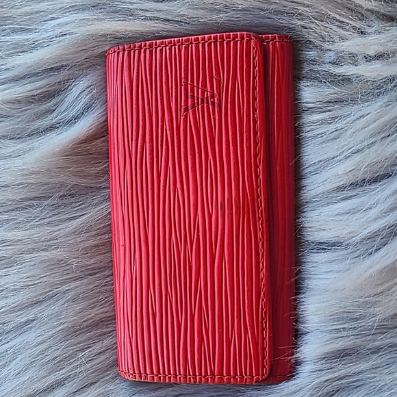 Louis vuitton red epi leather 4 keys holder - Picture 1 of 12